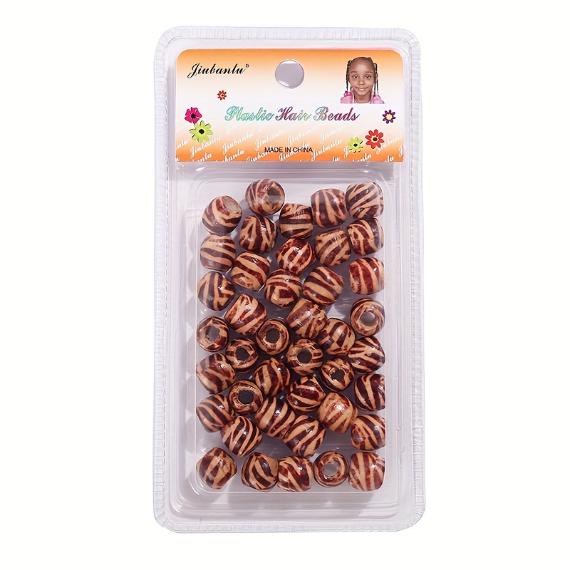 Wooden Beads Dreadlock Braid Hair Beads Wigs Beads Diy - Temu