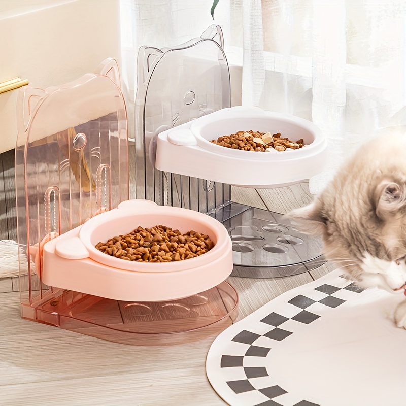 Elevated Cat Feeder Bowl With Stand Raised Stainless Steel - Temu