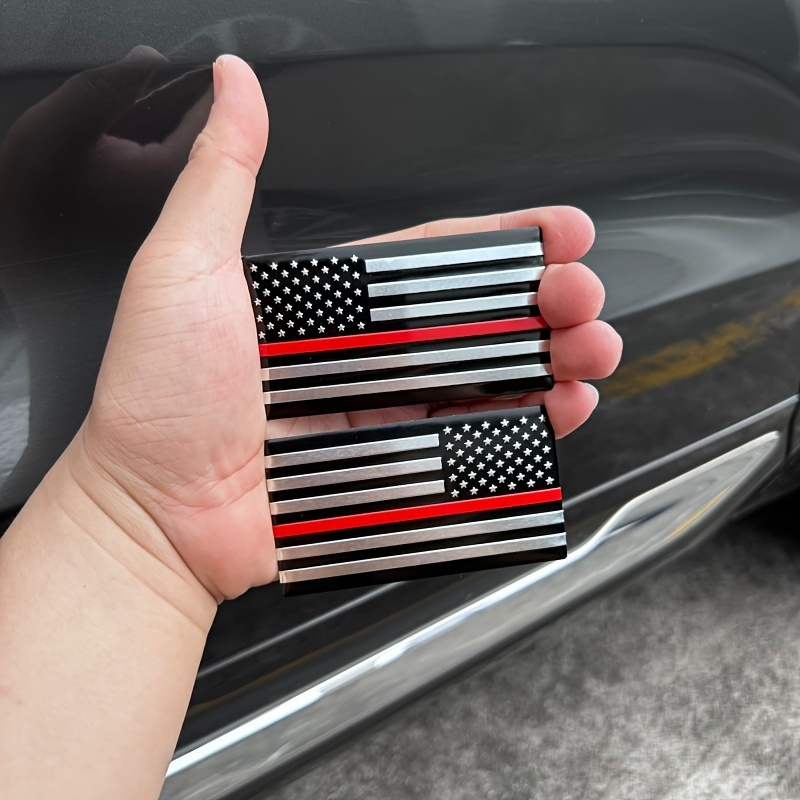 3d American Flag Car Side Fender Door Sticker Aluminum Alloy - Temu