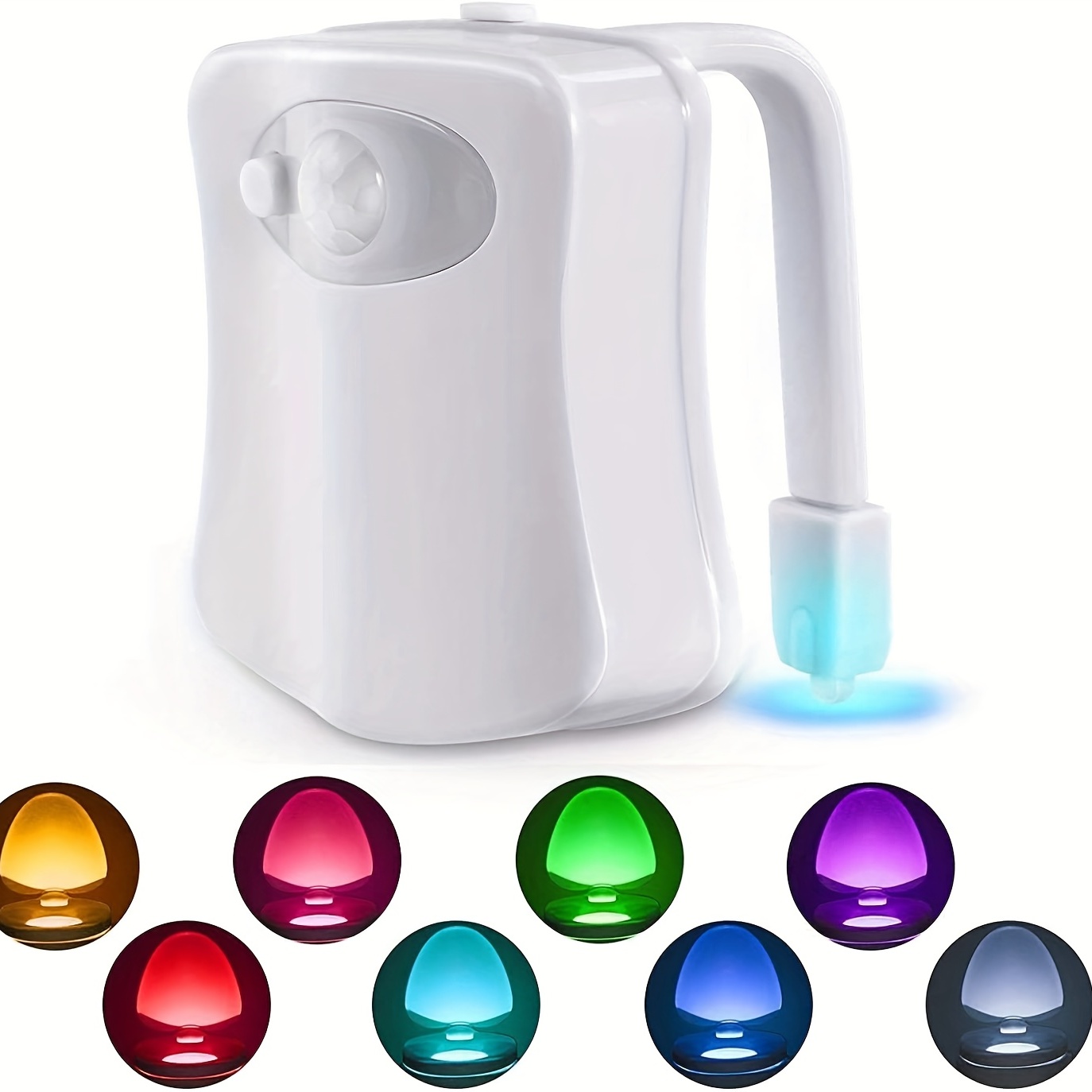VINTAR 16-Color Motion Sensor LED Toilet Night Light,Toilet Bowl  Lights,Cool Gadgets,5-Stage Dimmer, Light Detection