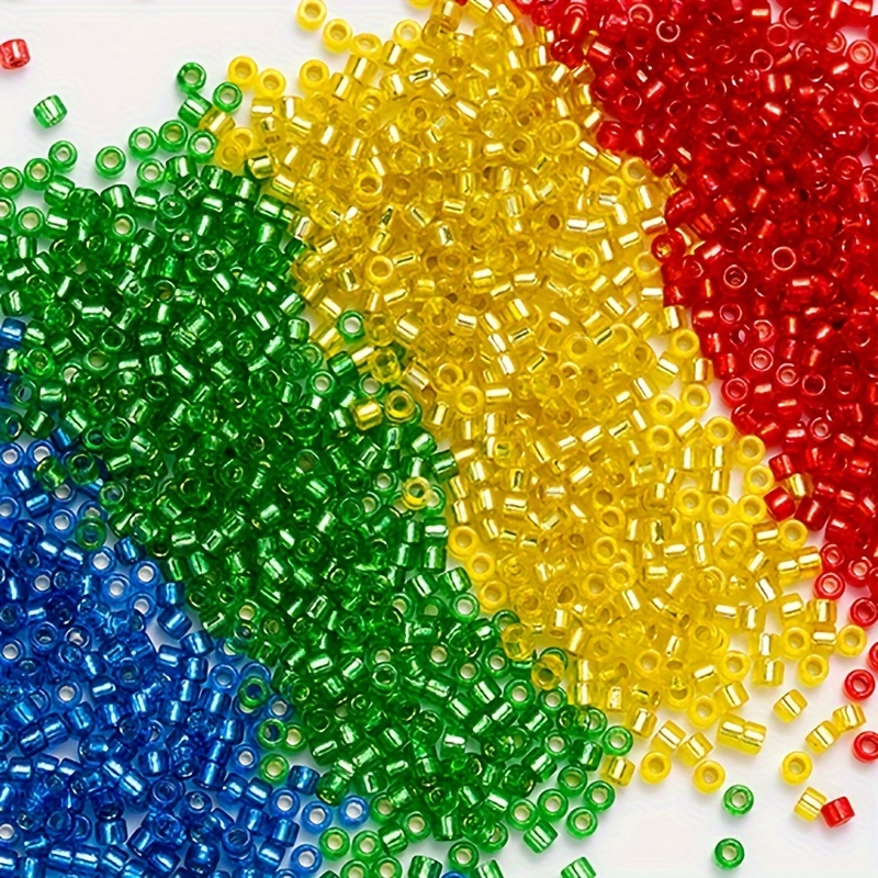 300pcs Czech Glass Seed Beads 4mm Charm Irrigation Silver Bead