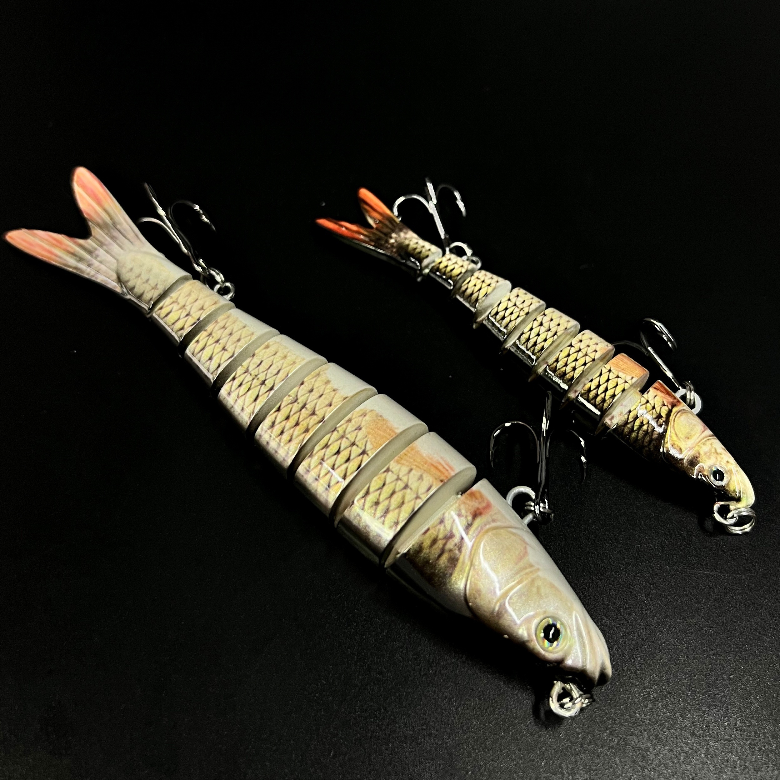 Two Size Lifelike Fishing Lures Bass Trout Walleye Predator - Temu
