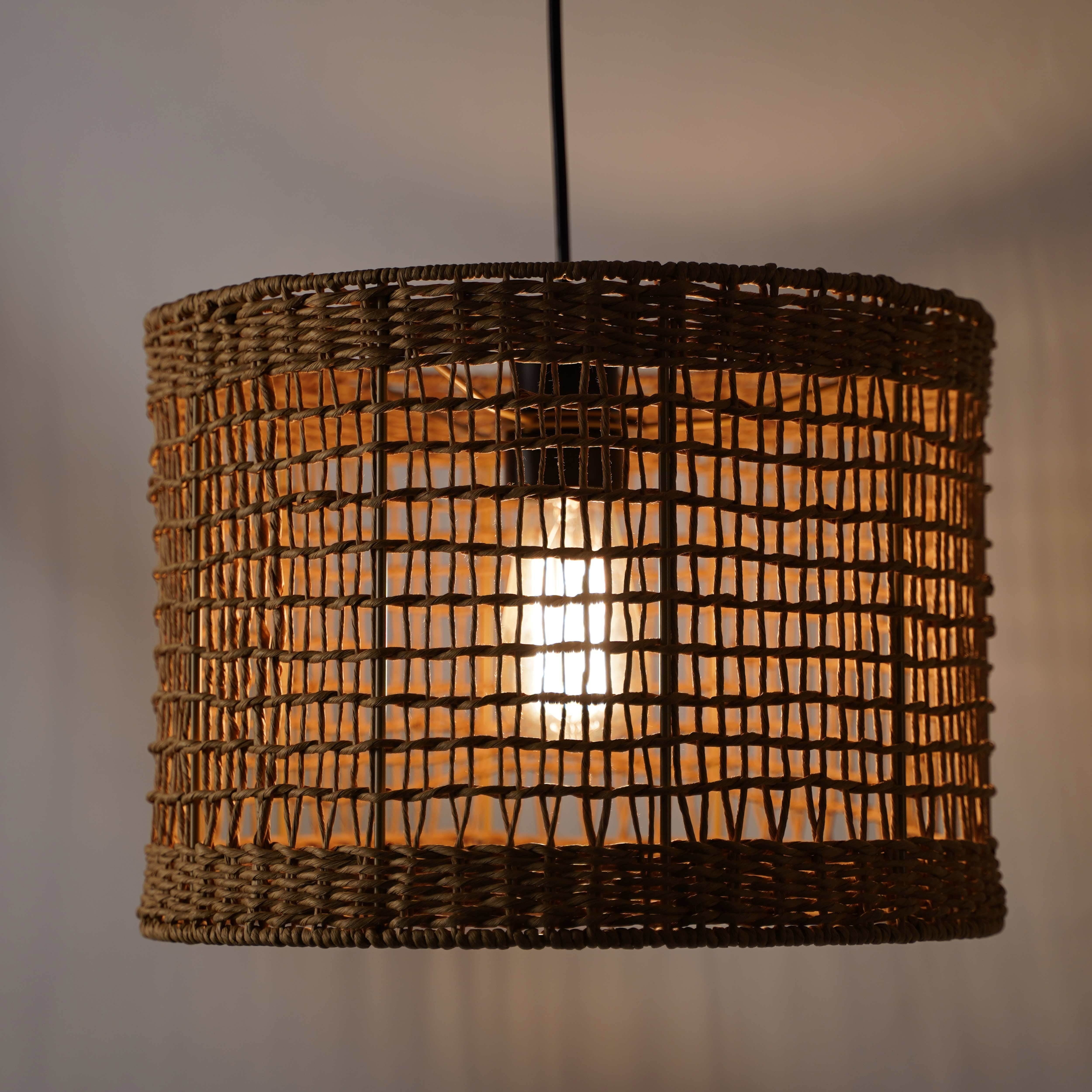 Woven deals drum light