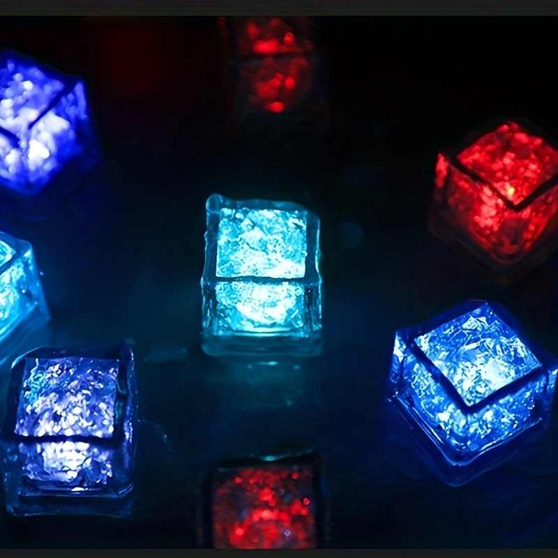 Christmas Decor Luminous LED Ice Cubes Glowing Party Ball DIY