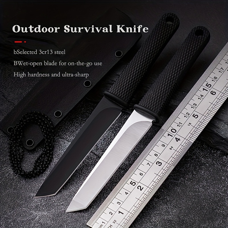 1pc Mongolian Kitchen Knife, Kitchen Fruit Knife, Household Peeling Knife,  Melon Fruit Knife, Outdoor BBQ Eating Meat Knife, Handle Meat Knife, Multi