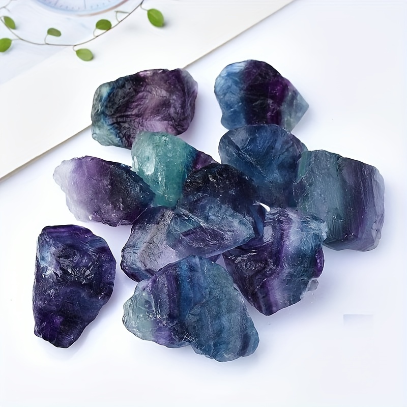 Natural Rainbow Fluorite Rough Stone