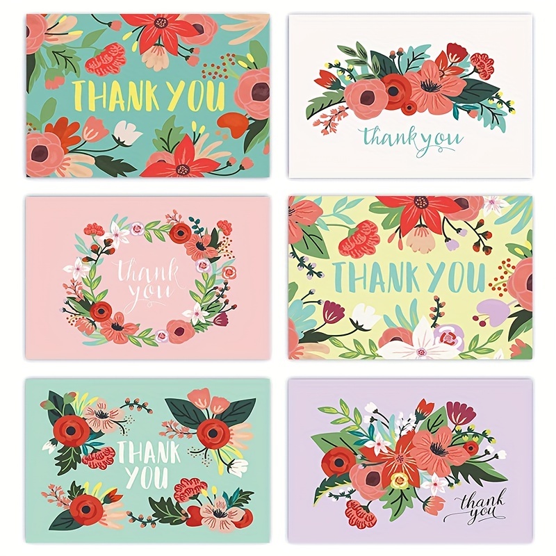 30pcs Thank You Cards 3 4''x 2 1'' Greeting Blank Cards Thanks Cards For Thanksgiving Days