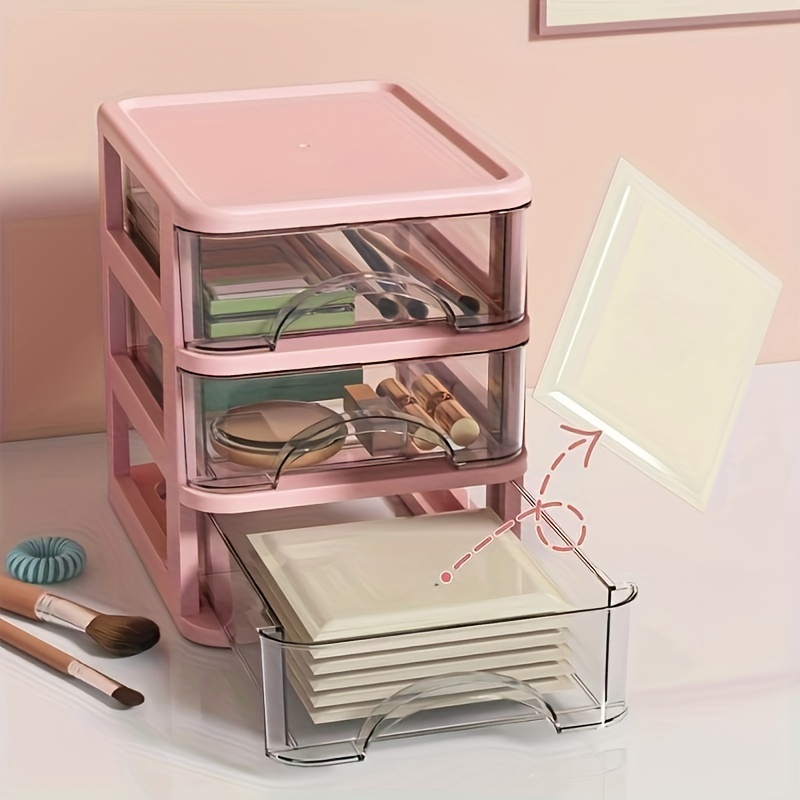 Desktop Storage Box Drawer Type Office Transparent Storage - Temu