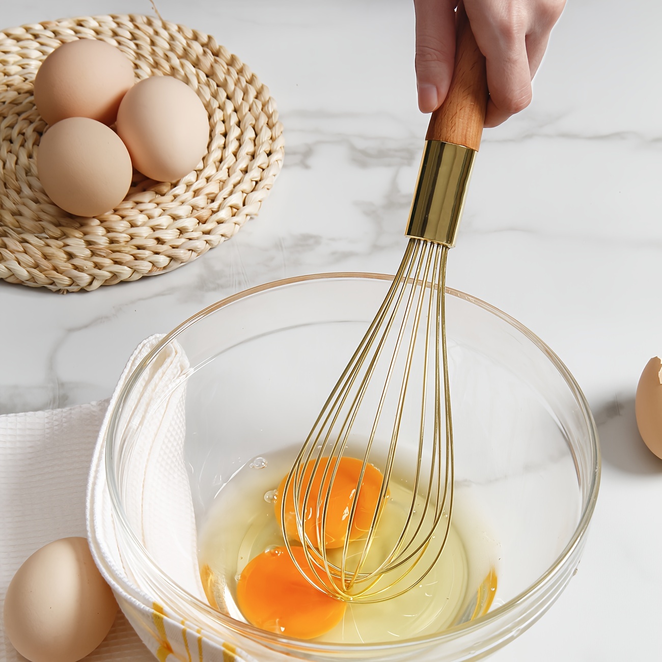Golden Whisk Stainless Steel Egg Beater Blender Mixer - Temu