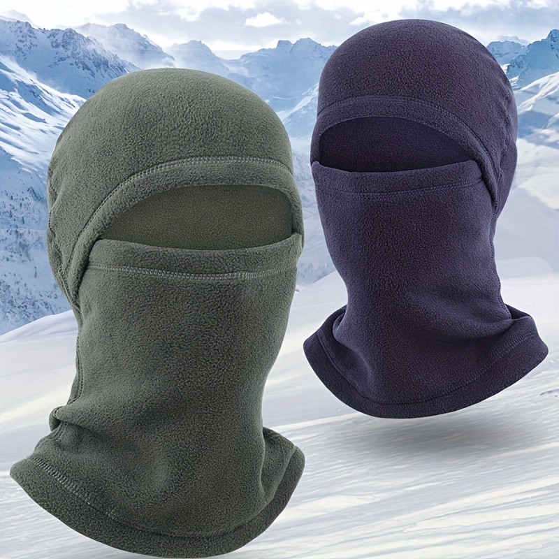 Temu Winter Ski Mask, Winter Windproof Warm Face Mask Cover for Extreme Cold Weather, Polar Fleece Hood for Men & Women, Best Gifts for Sports Lovers