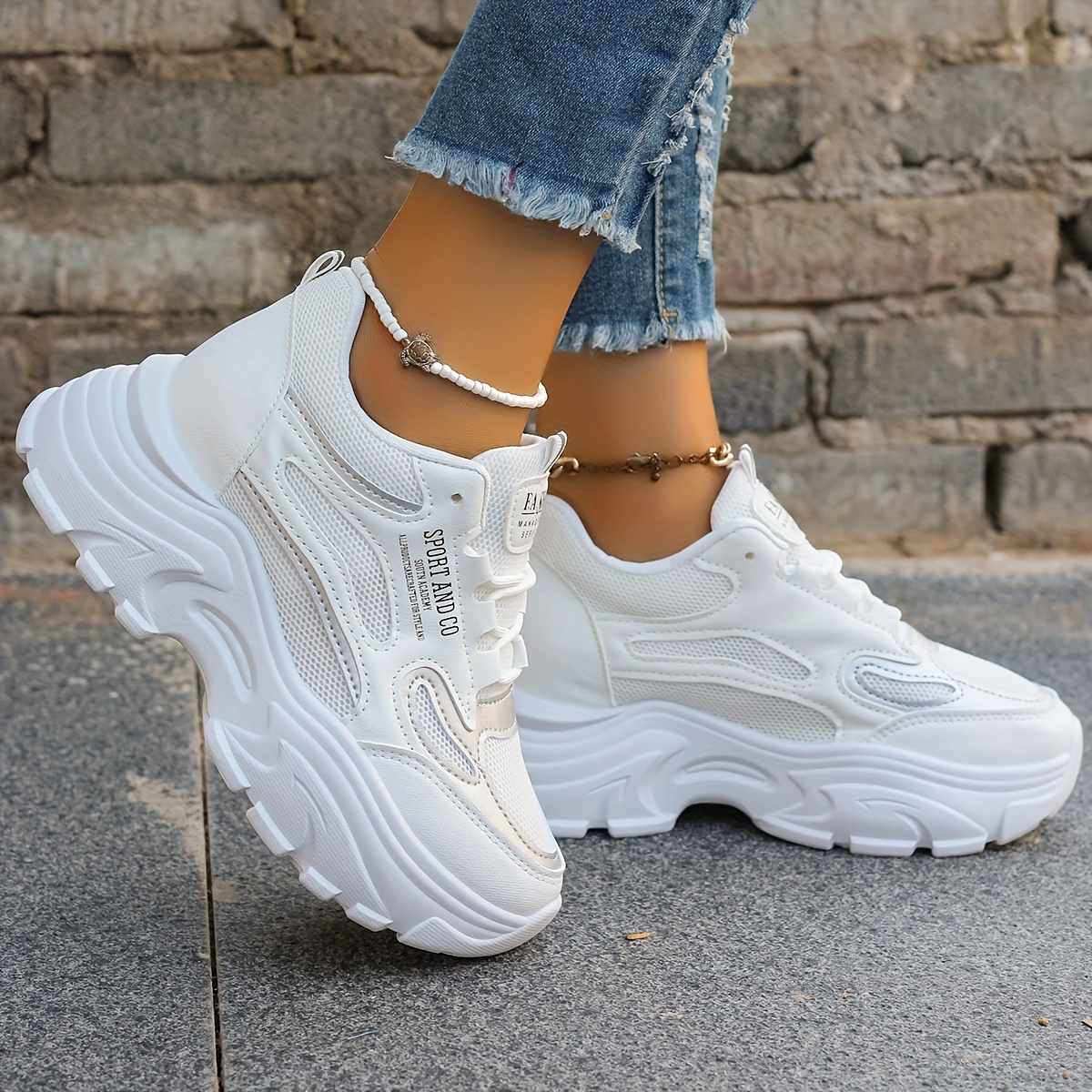 Zapatos Deportivos Zapatos De CuÃ±a Comodos Zapato Deportivo Con