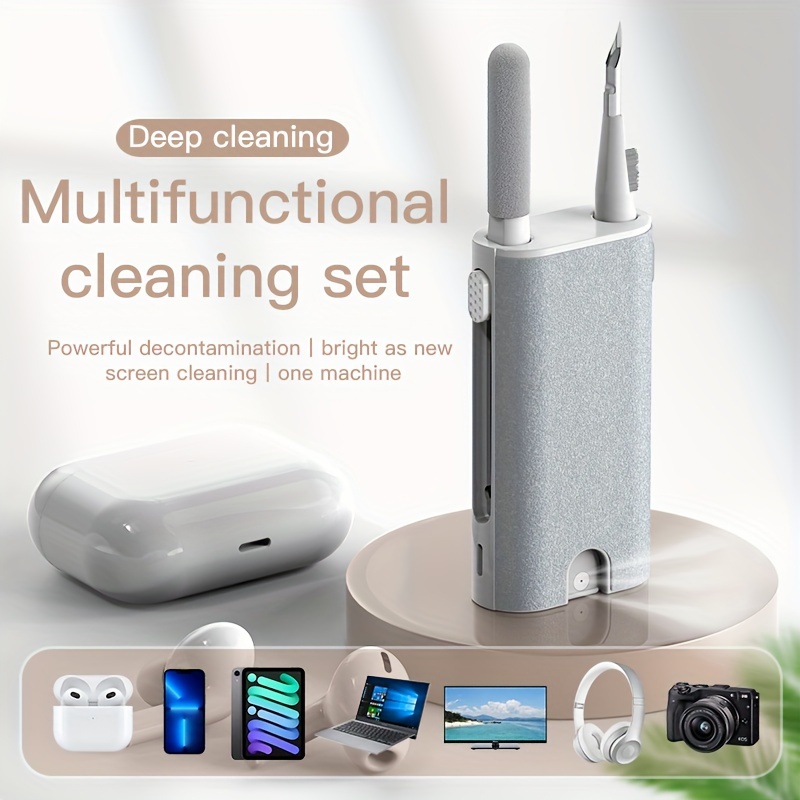 Portable Screen Cleaning Set, Mobile Phone Screen Cleaner, Screen Spray &  Wipe All-in-one Cleaning Tool, Liquid Not Included - Temu Italy