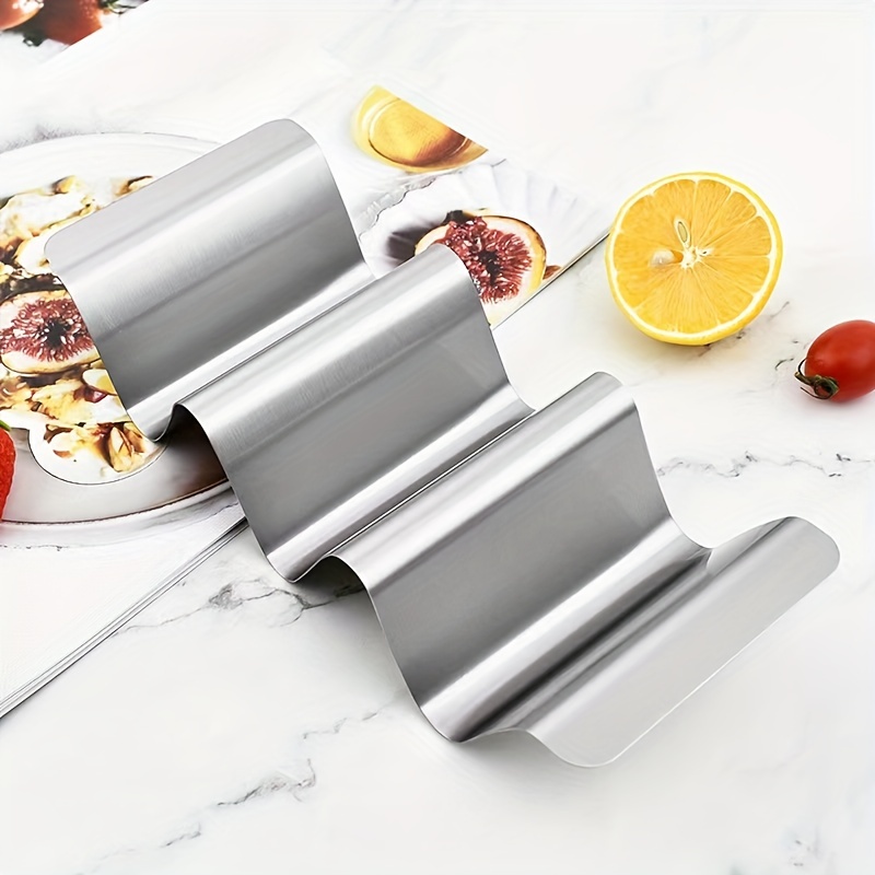 Taco Racks, Stainless Steel Taco Shell Holder Stand, Tortilla Holder, Taco  Tray Plates For Taco Bar Gifts Accessories, Oven Safe For Baking,  Dishwasher And Grill Safe, Kitchen Gadgets, Kitchen Accessories - Temu