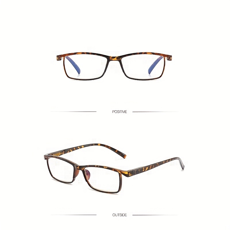 Men's Anti Light Square Frame Reading Glasses