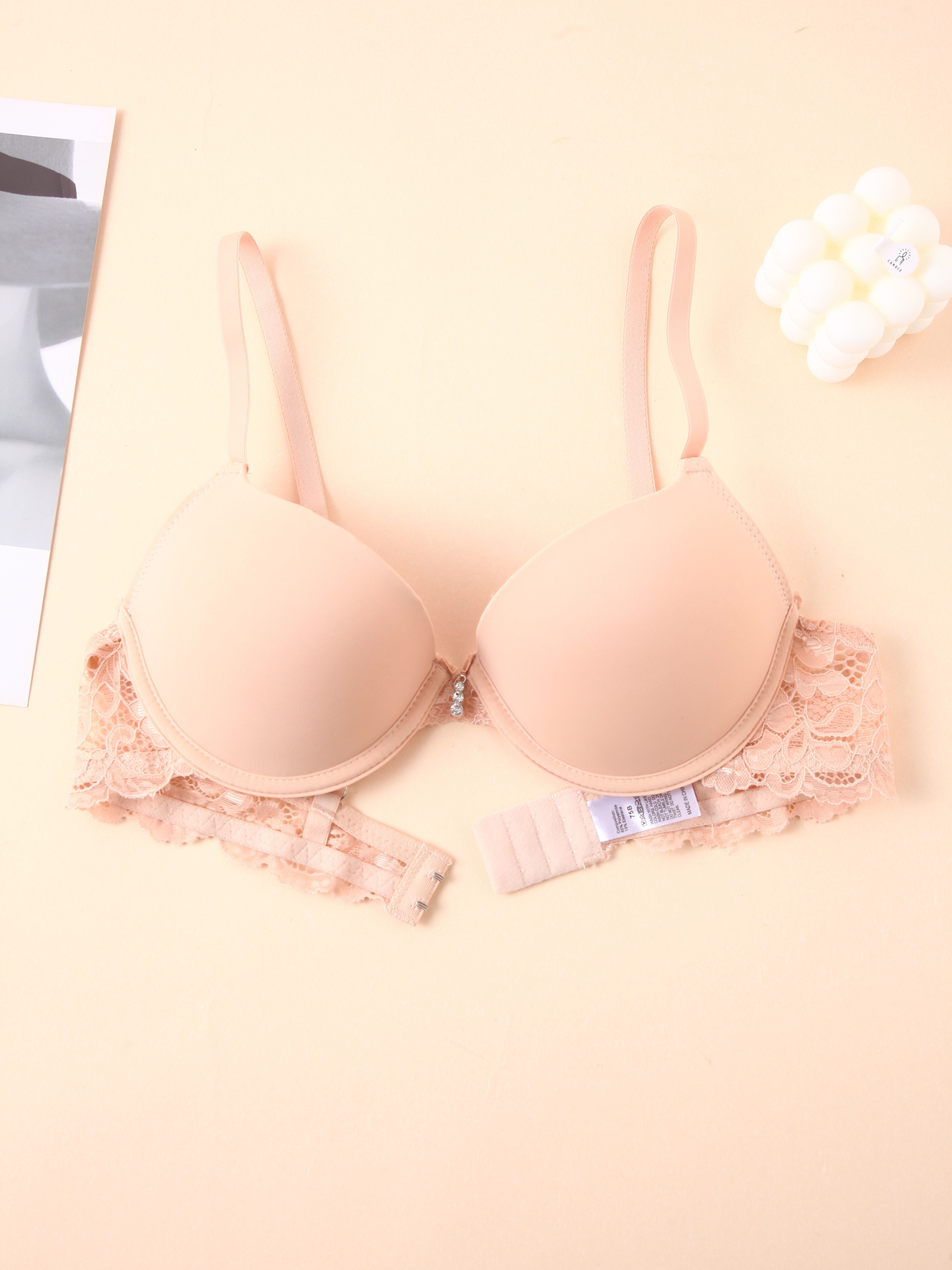 Women'S Lace Splicing Racerback Bra