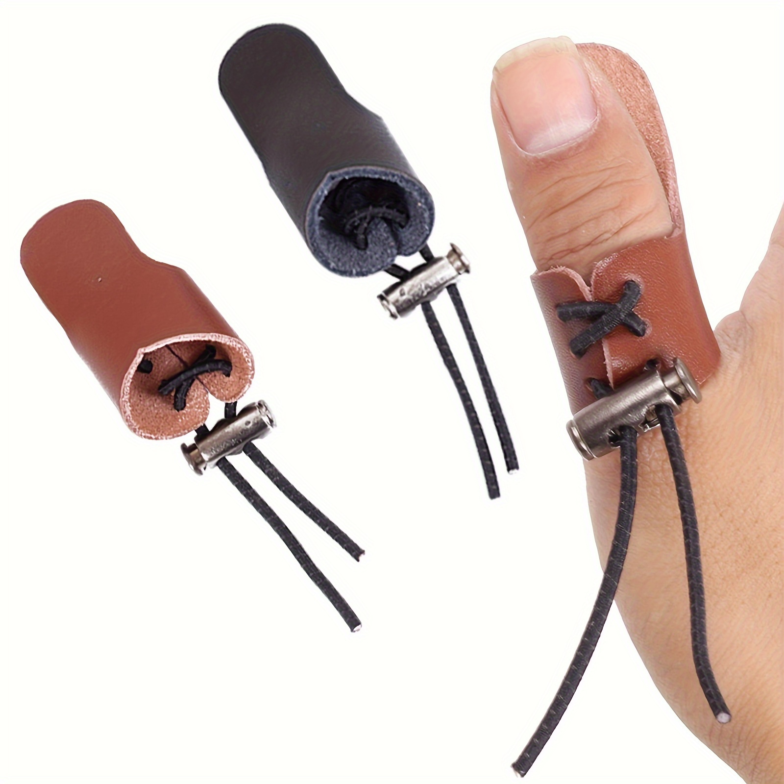 Onglets de tir Protège-doigts pour adultes Tir à l'arc Onglet à