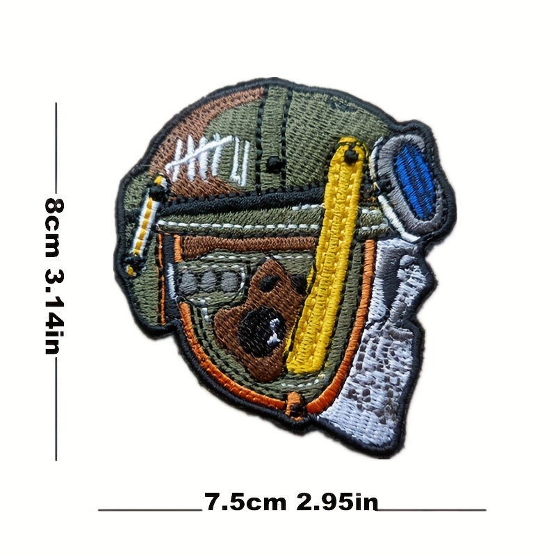 Skull Badge Patches Men Military Tactical Hook Embroidered - Temu