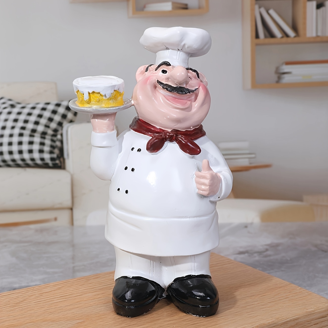 Retro Chef Model Home Decoration Accessories Resin Crafts Mini Chef  Figurines Kitchen Home Decor with Bottle opener Spice Jar