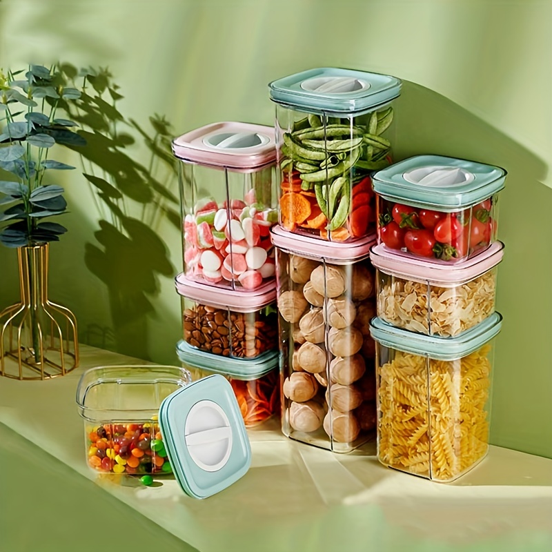 Clear Glass Food Storage Containers with Sealed Lid Small Jar for Candy  Spice Rice Sugar Flour Nut 100 ml