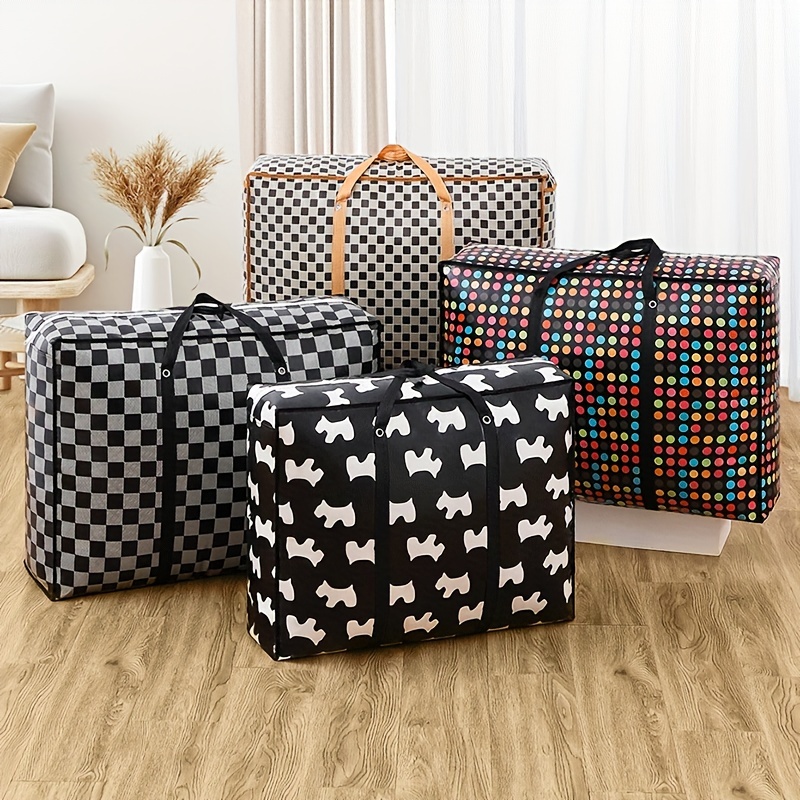 1pcs Big Storage Bag for Large-capacity Quilt Clothes Portable Moving Woven  Bags Canvas Sacks Travel Luggage Bags