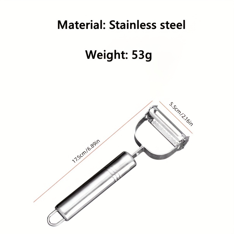 Stainless Steel Multi-Use Peeler/Slicer/Julienne Slicer - StarCrest
