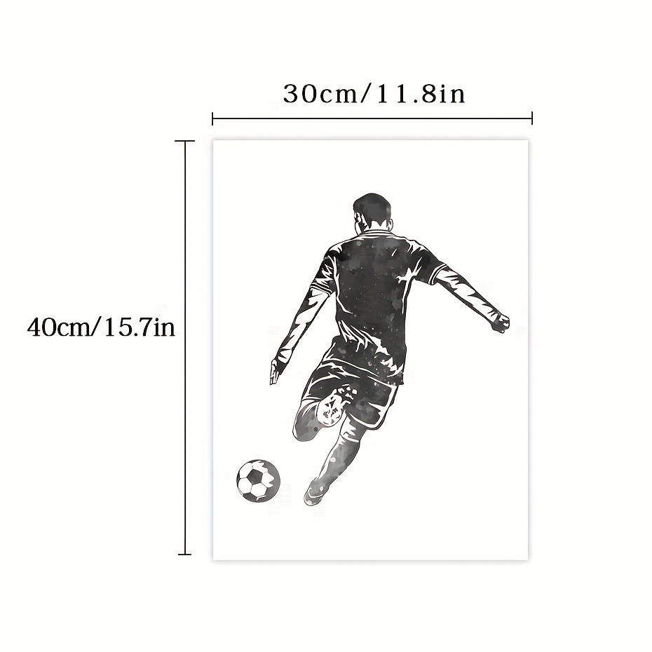 Wall Vinyl Decal Home Decor Art Sticker Football Player Sport Customiz