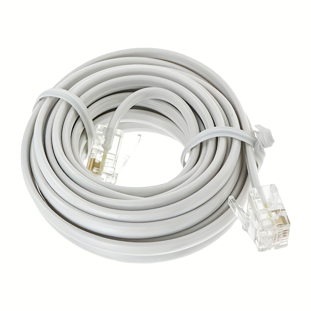 Cable de Teléfono RJ11 2.1 metros Best America® Blanco