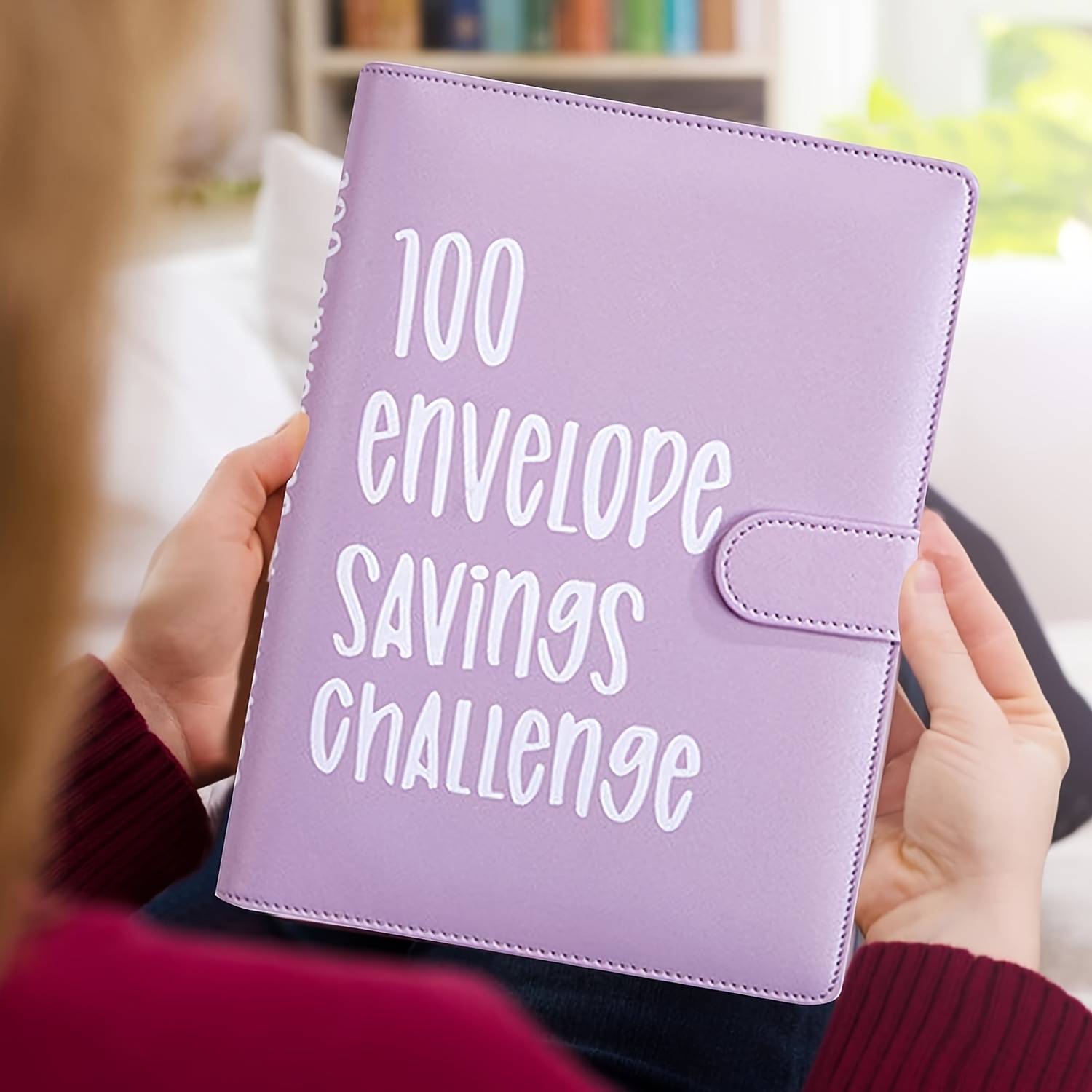 Carpeta de desafío de 100 sobres, desafío de ahorro de dinero de 100  sobres, carpeta de ahorro de dinero, carpeta de presupuesto, libro de  desafíos de