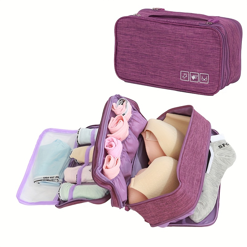 Travel Multi-function Bra Underwear Packing Organizer Bag for Bra Socks  Cosmetic Storage Case for Men Women New. 