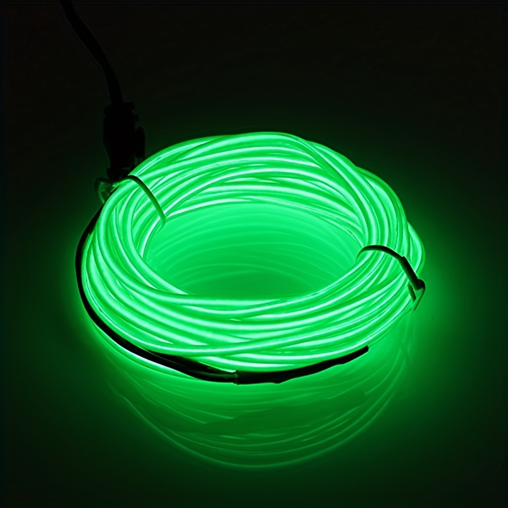3' Neon String Light - Battery Operated Lemon Green