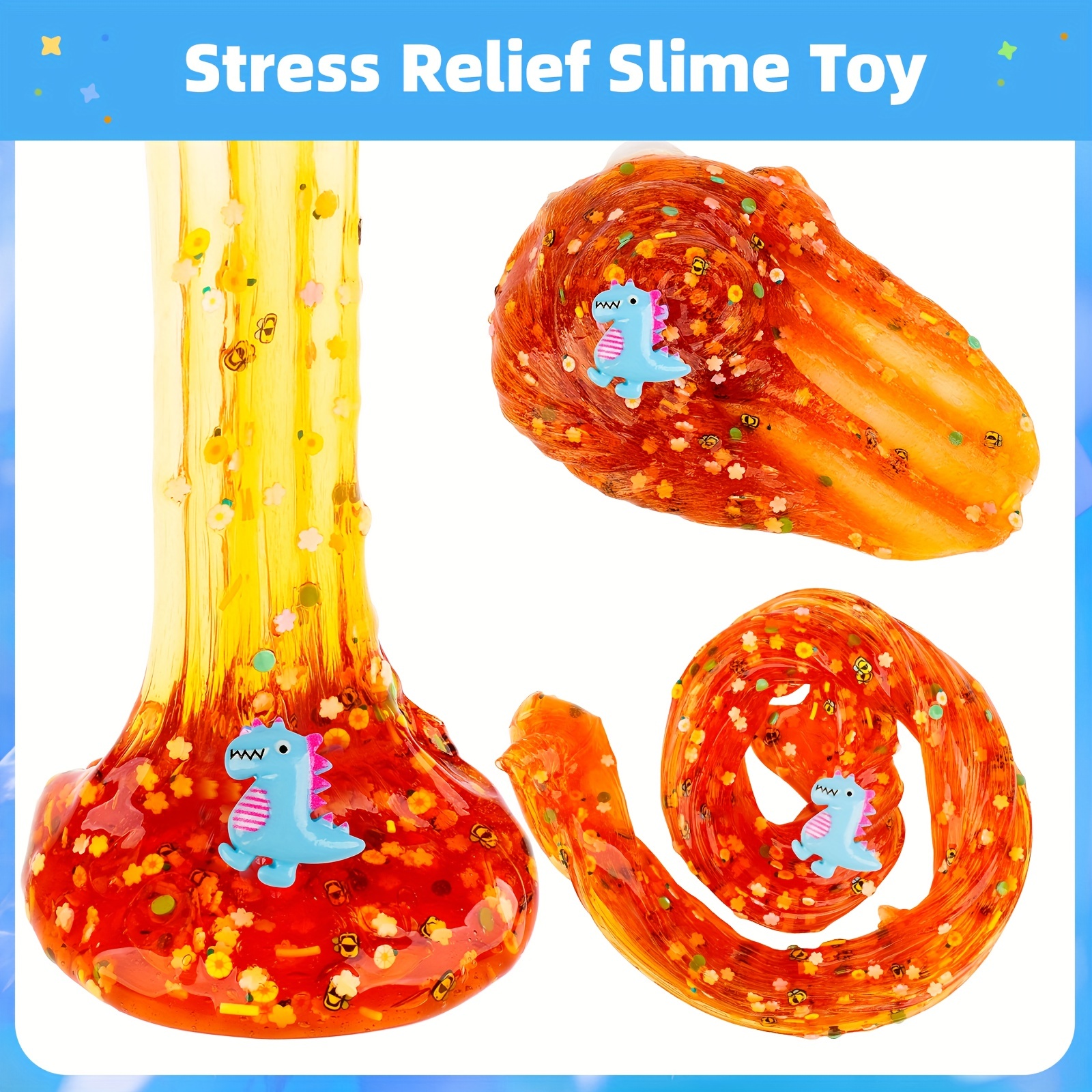Best Deal for Stress Relief Toy,Slime Toy, Clear Crystal Slime Multicolor