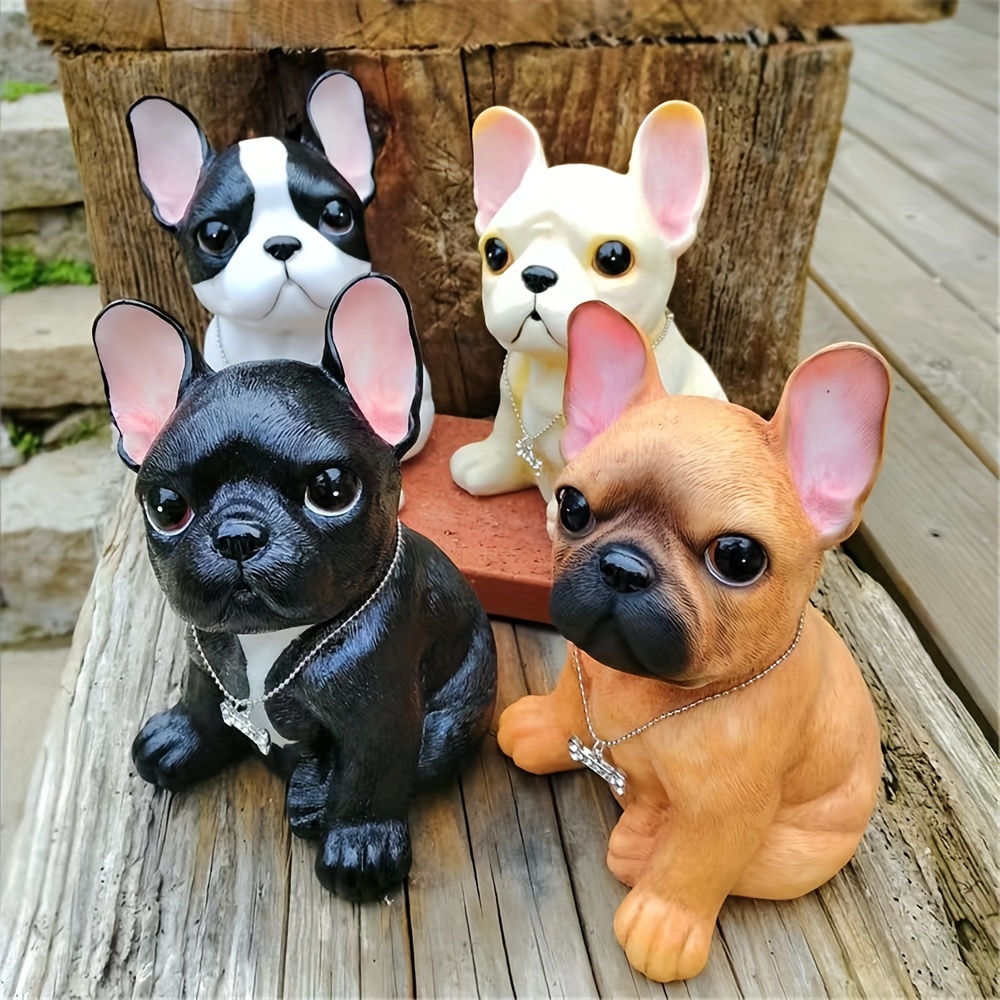 French Bulldog Small Puppy Figurine Dog Sitting Resin Home -  Portugal