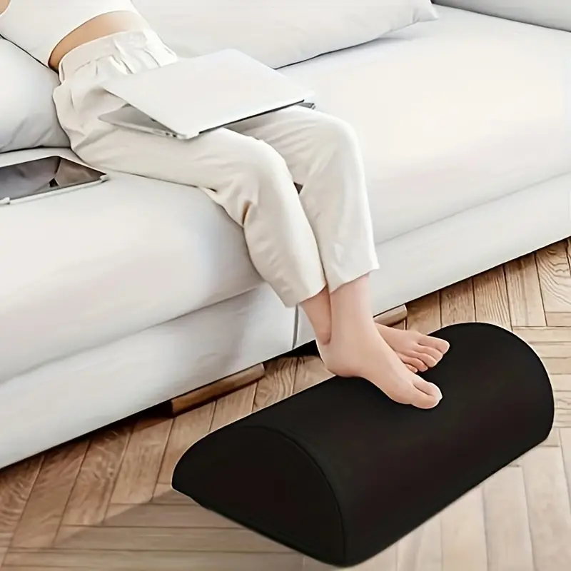Memory Foam Foot Rest, Foot Support Pillow For Office Home, For Relieves  Back Lumbar Knee Pains Foot Stool Cushion Pillow, Washable Cover - Temu