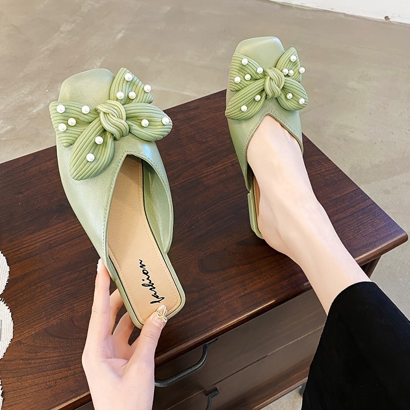 Women's Footwear with Bow Decor