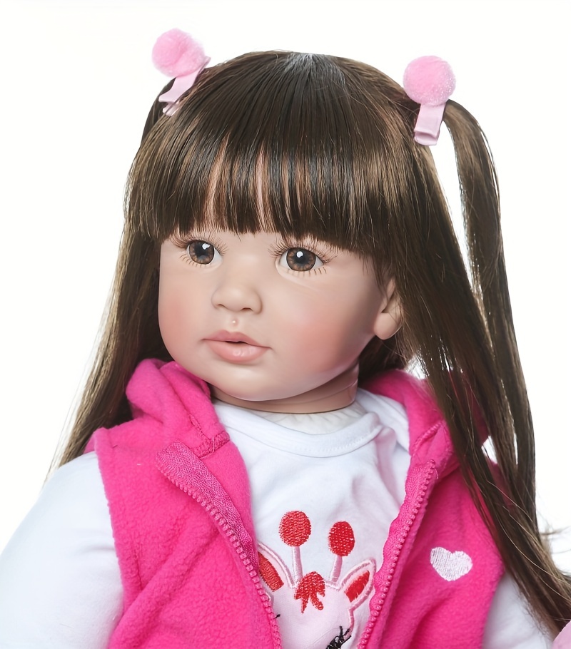 24インチ60cm ベビードール新生児赤ちゃん幼児ロングヘ セス
