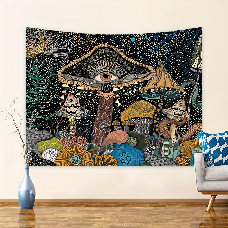 Abstract mushroom tapestry hot sale