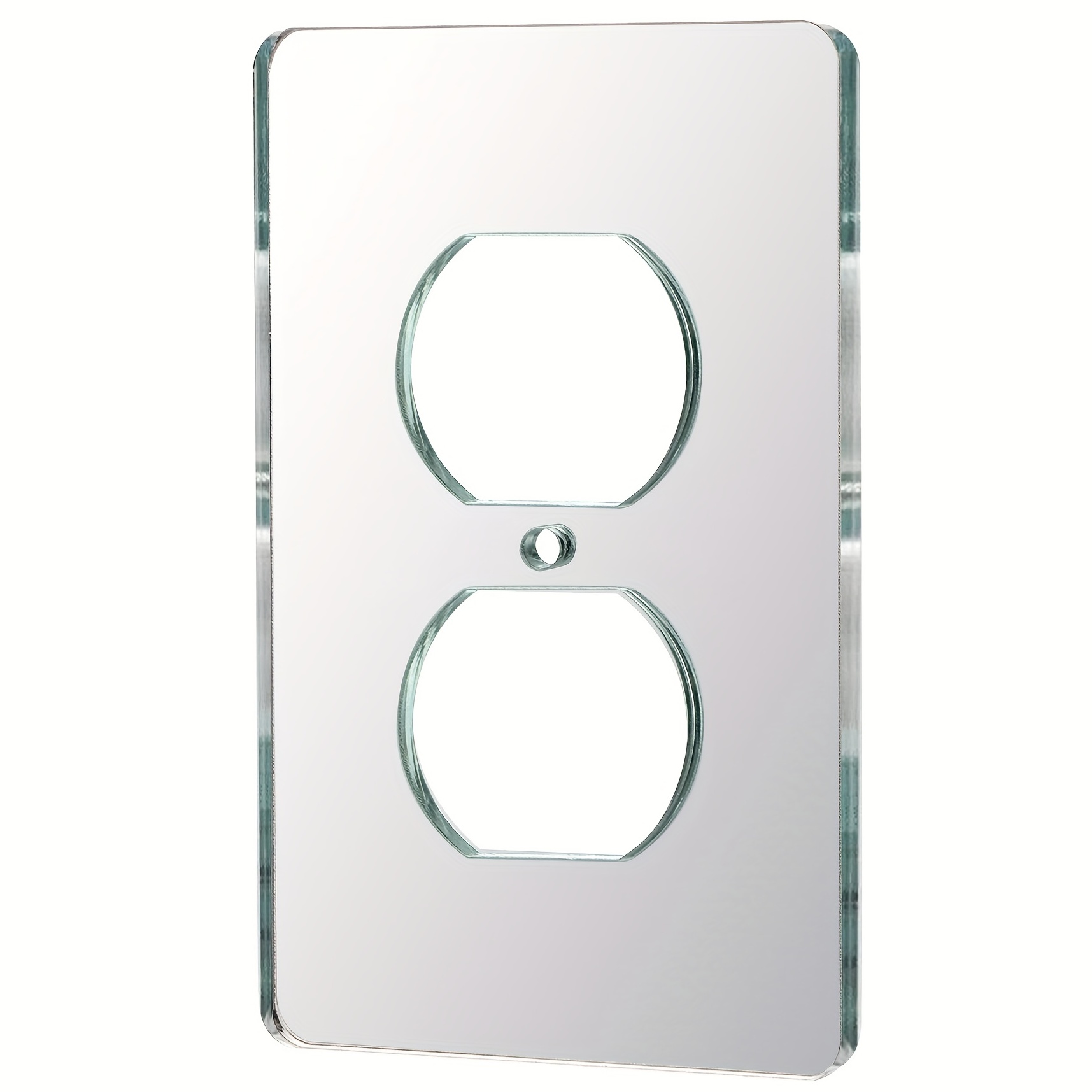 1pc mirror light switch plates single rocker 4 72 x 2 91 switch light cover durable wall plates decorative outlet covers acrylic mirrored light switch cover