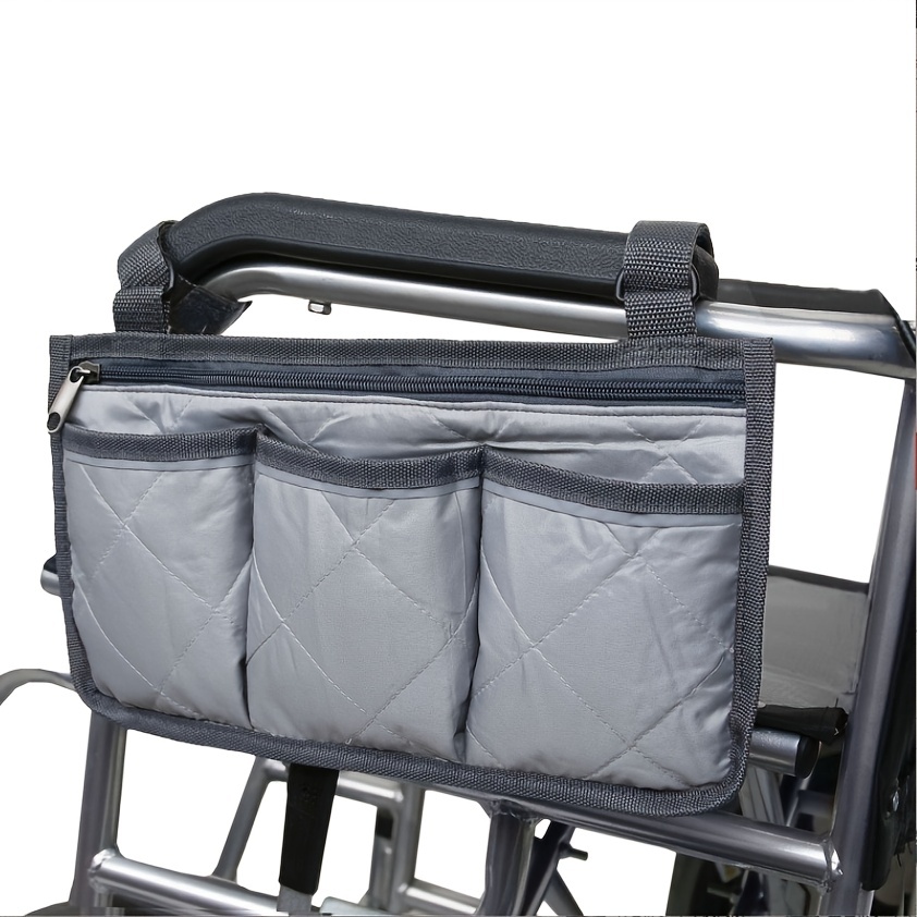 Wheelchair Side Bag: Waterproof Pouch With Bright Line For - Temu