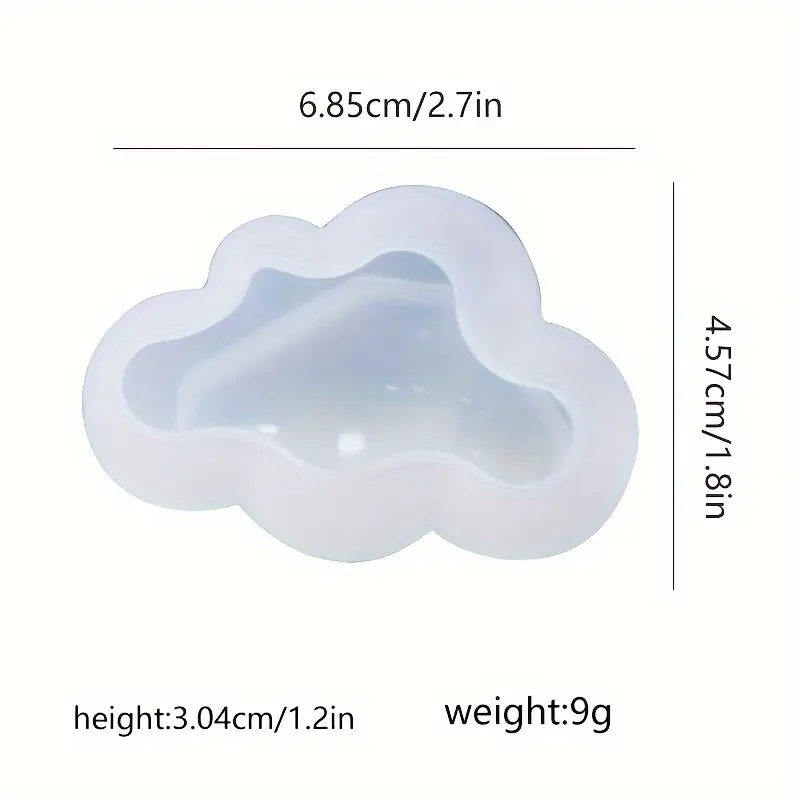1pc 3d cloud shape silicone mold scented candle silicone mold details 4