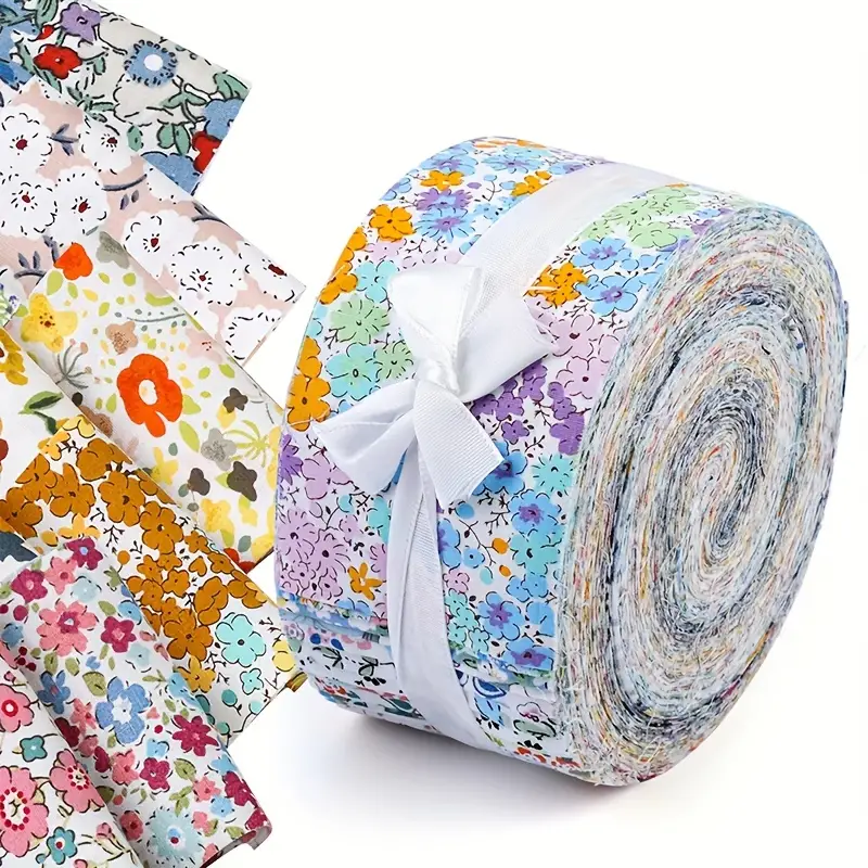 Fabric Jelly Rolls Jelly Roll Fabric Strips For - Temu