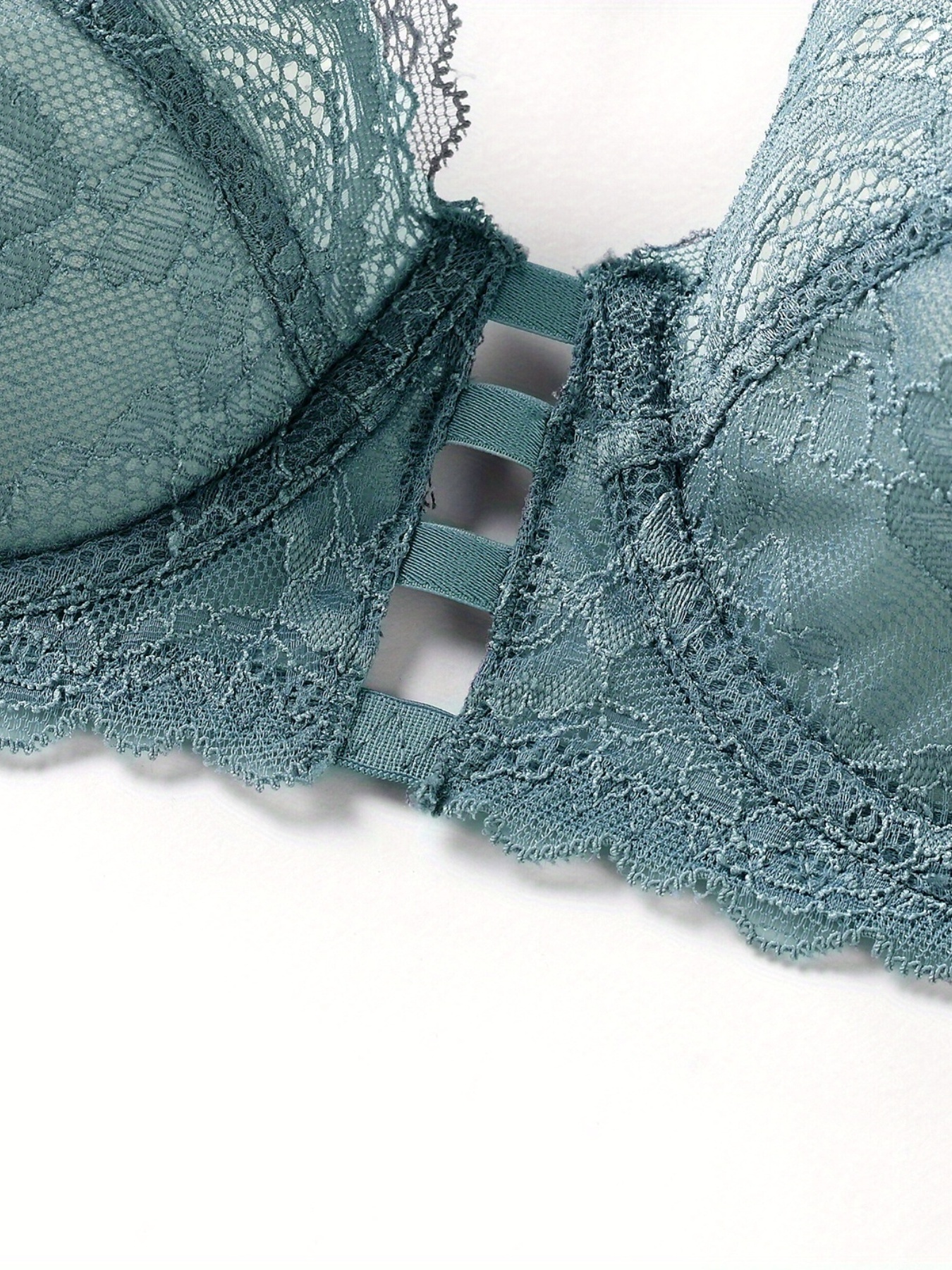 Contrast Lace Unlined Bra Lightweight Breathable Everyday - Temu Canada