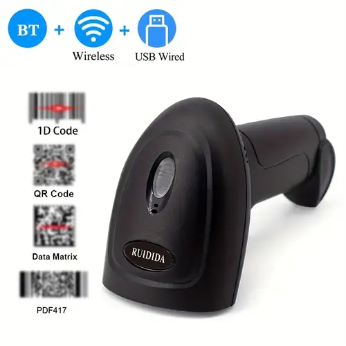 Mini 2d 1d Scanner De Codes-barres Bluetooth 3-en-1 Bluetooth