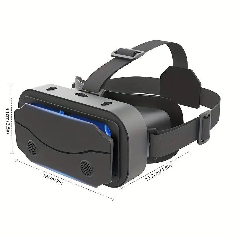 vr headset virtual reality vr game 3d digital glasses vr 3d glasses vr set 3d virtual reality goggles adjustable vr glasses support 7 inches details 4