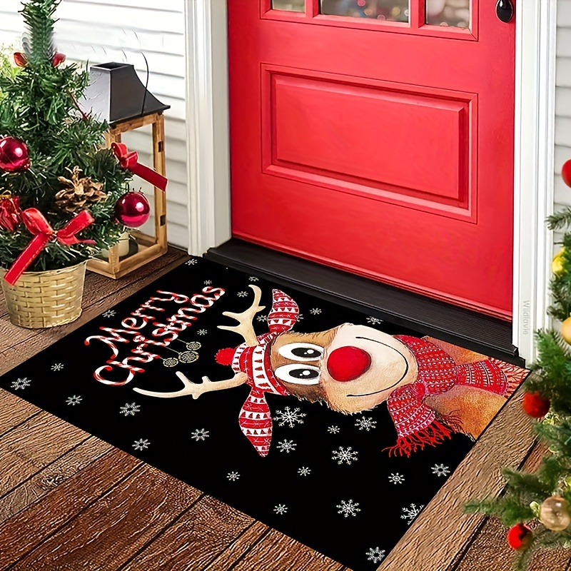 1pc Alfombra De Navidad Alfombra De Baño Suave De Navidad - Temu