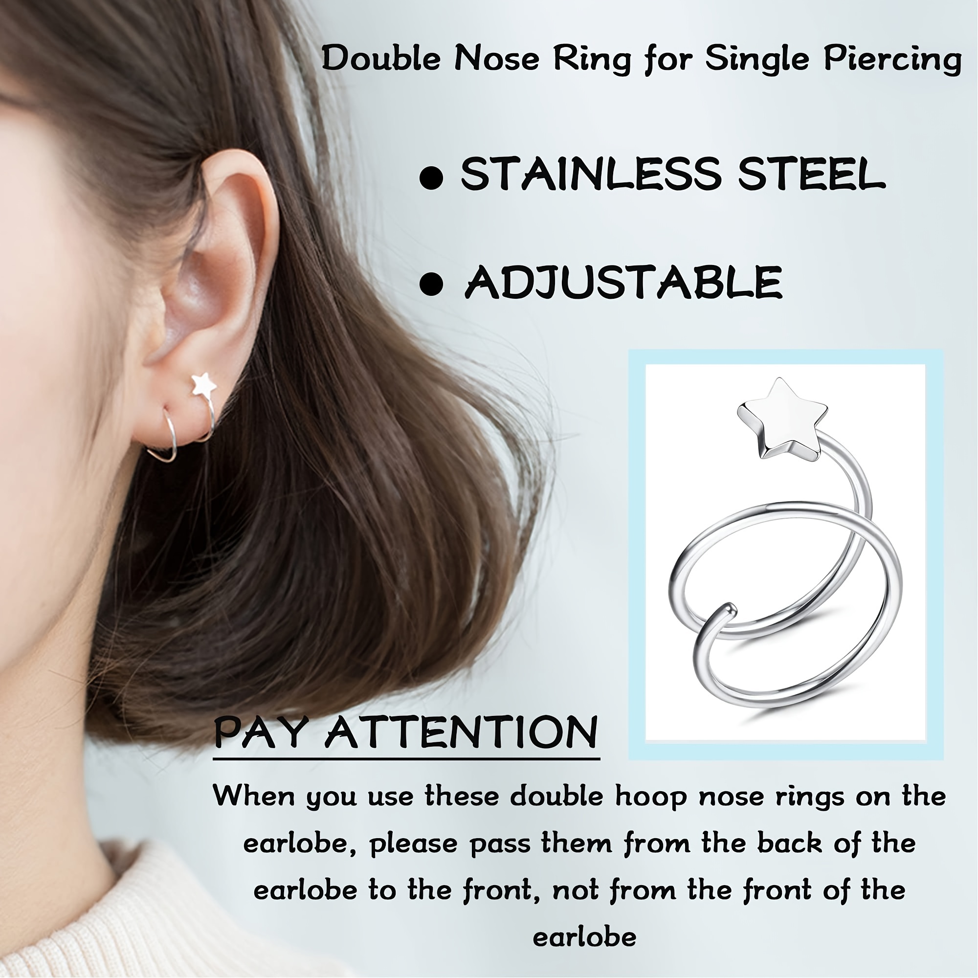 Earring Set For Double Pierced Ears Online  wwwpuzzlewoodnet 1696265589