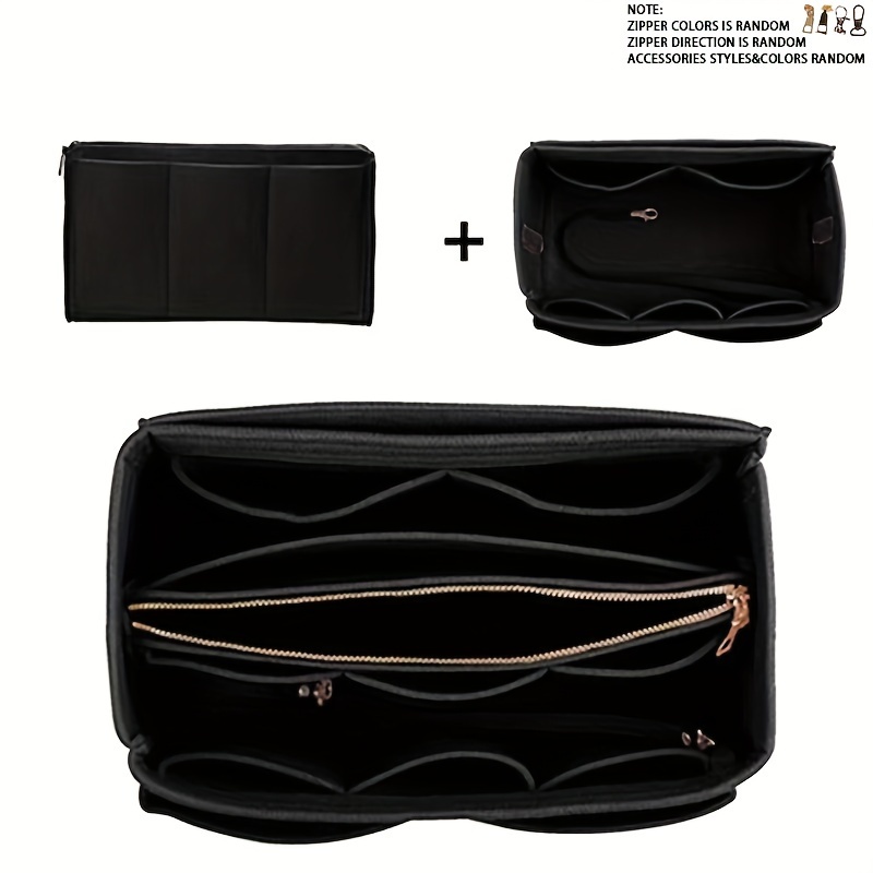 Purse Organizer, Multi-Pocket Felt Handbag Organizer, Folding Tote