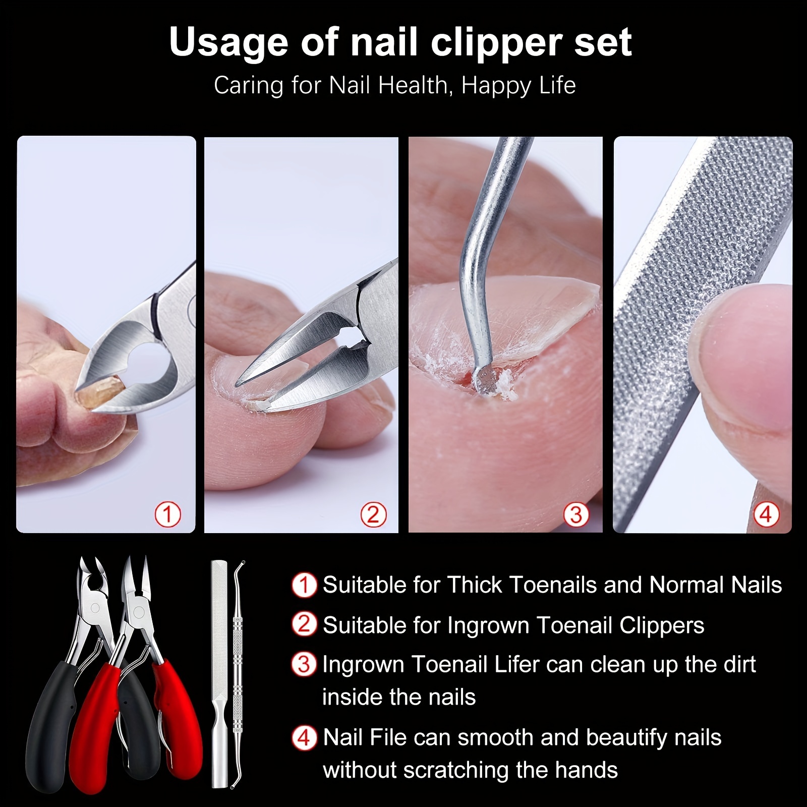 Toe Nail Clippers, Toenail Clippers For Thick Toenails Ingrown