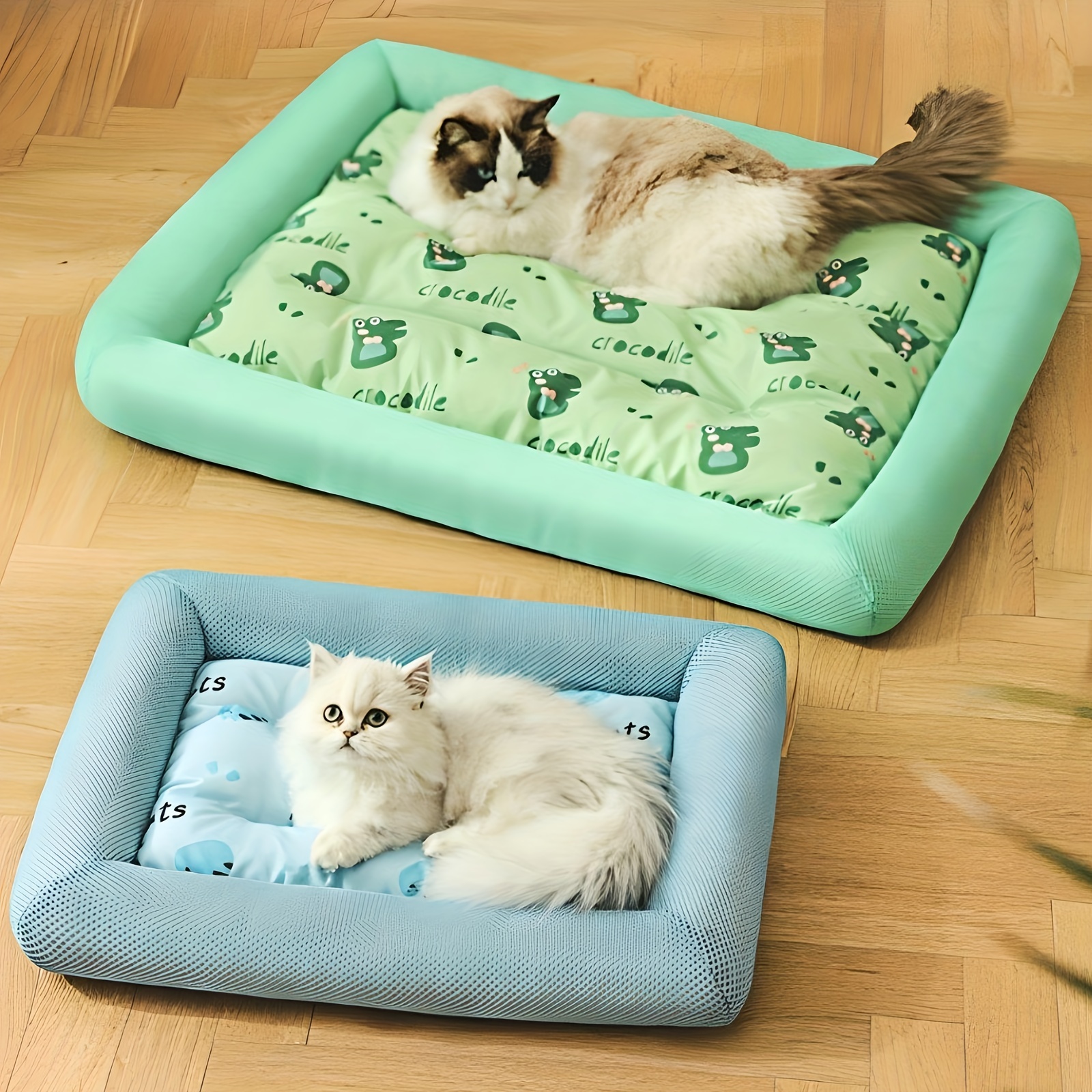 Dog Bed Summer Double Sided Rattan Pet Cooling Matfor Small and Medium Dogs  Mattress Cat Blanket Ice Silk Cool Bed Pet Supplies - AliExpress
