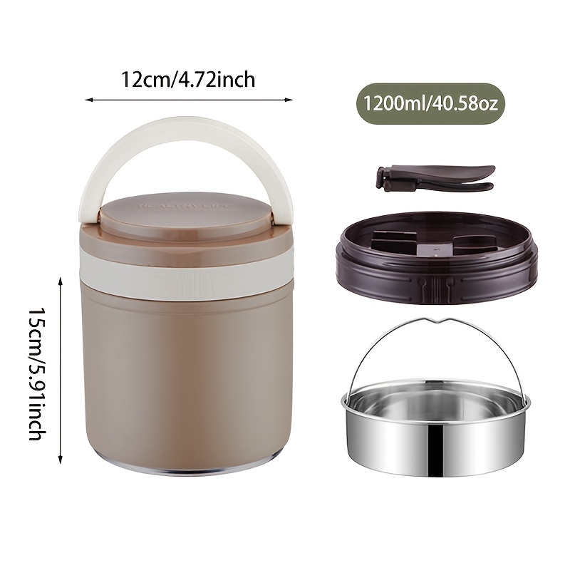 1pc 20oz Vacuum Insulated Food Jar Wide Mouth Stainless - Temu