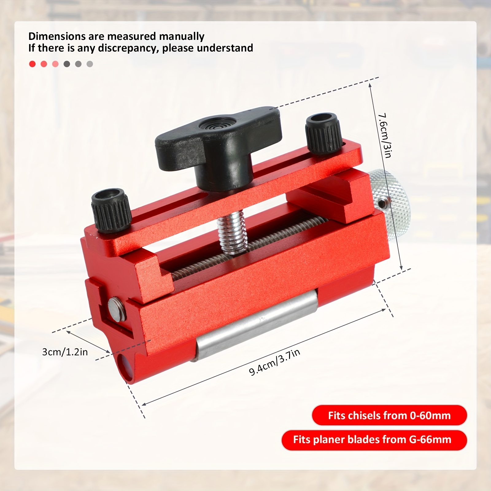 Knife Sharpener, Chisel Sharpening Jig, Reinforced Top Design, Fits Chisel  Or Planer Blades Red - Temu